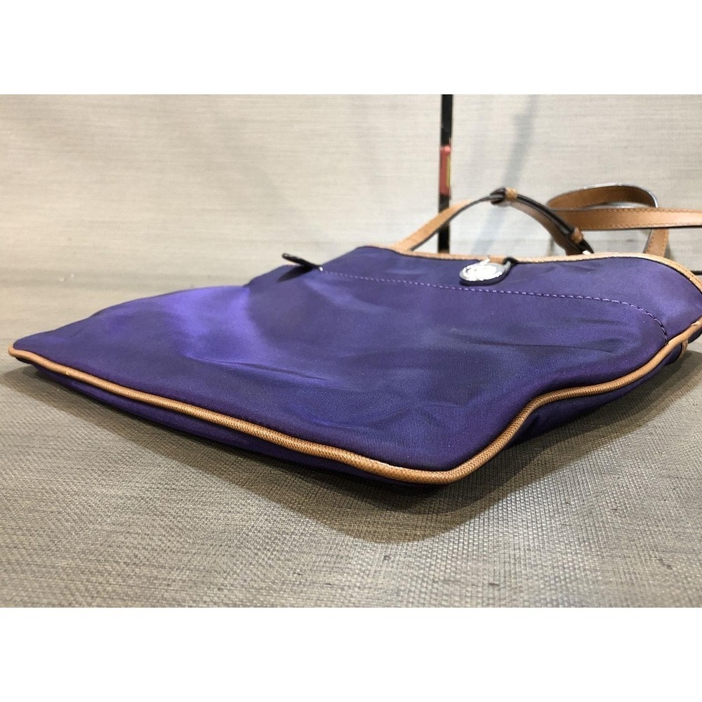 Michael Kors Royal Purple Kempton Nylon Crossbody Purse Bag - Picture 4 of 8